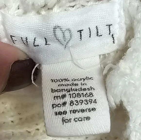 Full Tilt, Size L, Cream Destroyed Sweater - Picture 16 of 16